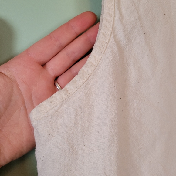 Vintage cream cotton tank top - Picture 4 of 9